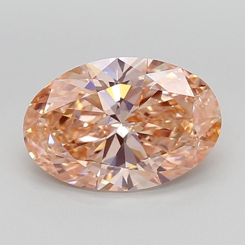 2.99 Ct. Fancy Intense  Pink Oval Lab Grown Diamond