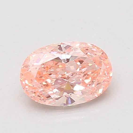 0.78 Ct. Fancy Vivid Pink Oval Lab Grown Diamond