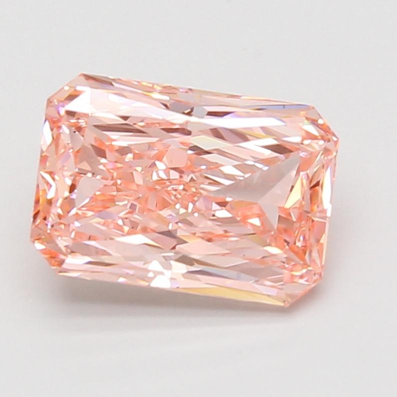 3.09 Ct. Fancy Vivid Pink Radiant Lab Grown Diamond
