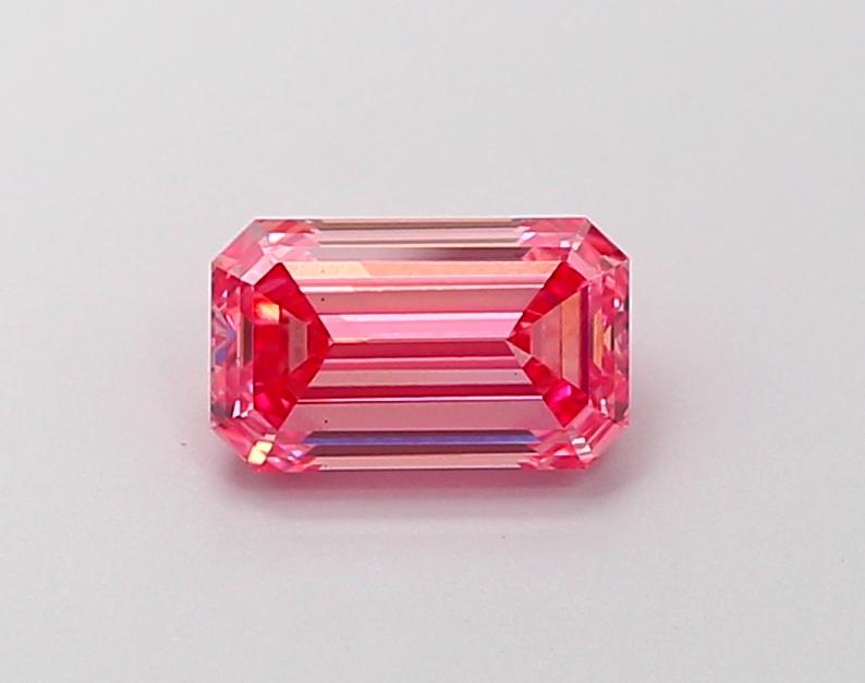 0.99 Ct. Fancy Vivid  Pink Emerald Lab Grown Diamond