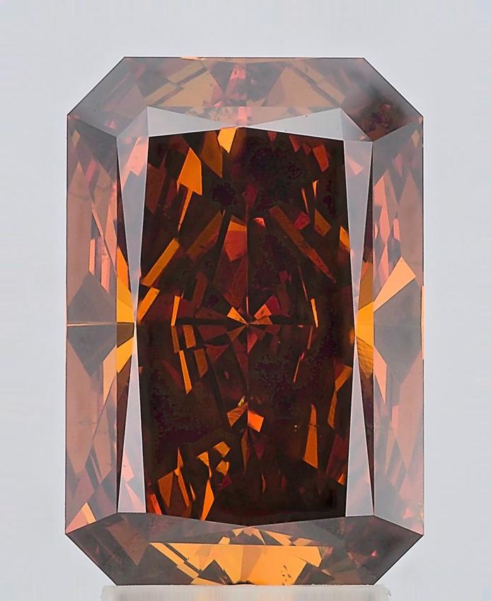 4.00 Ct. Fancy Deep Orange Radiant Lab Grown Diamond