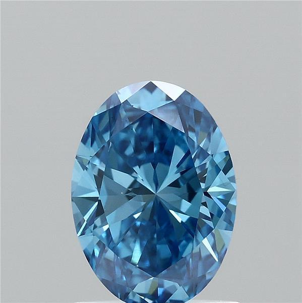 1.00 Ct. Fancy Vivid Blue Oval Lab Grown Diamond