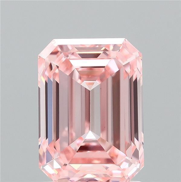 2.04 Ct. Fancy Vivid Pink Emerald Lab Grown Diamond