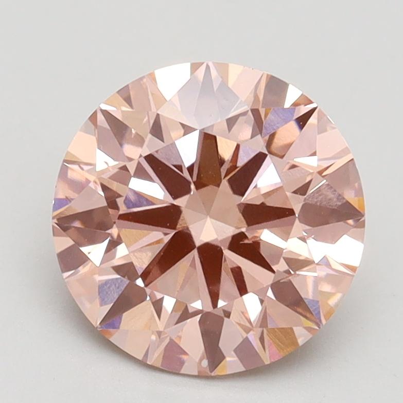 2.04 Ct. Fancy Intense Pink Round Lab Grown Diamond