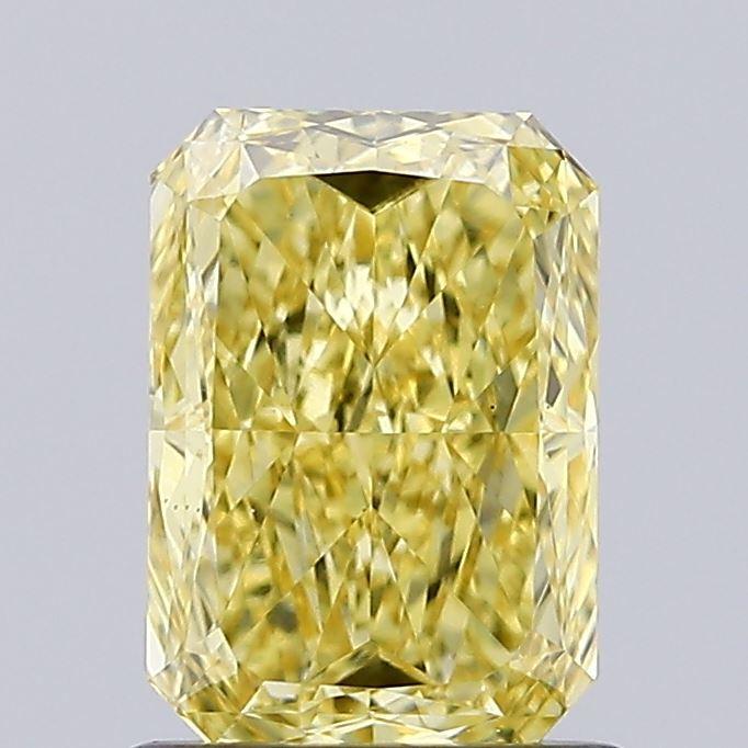 1.06 Ct. Fancy Vivid Yellow Radiant Lab Grown Diamond