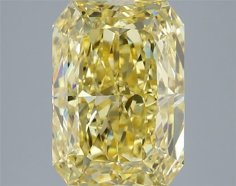 3.59 Ct. Fancy Intense Yellow Radiant Lab Grown Diamond