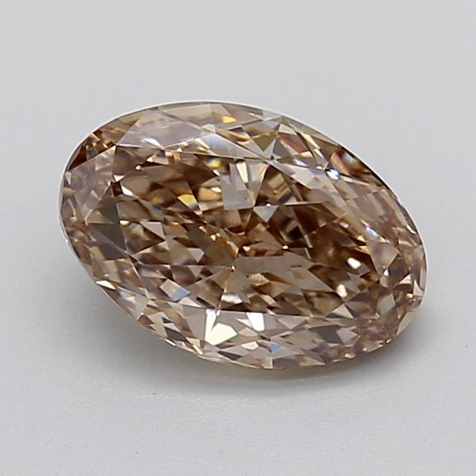 2.09 Ct. Light  Brown Oval Lab Grown Diamond