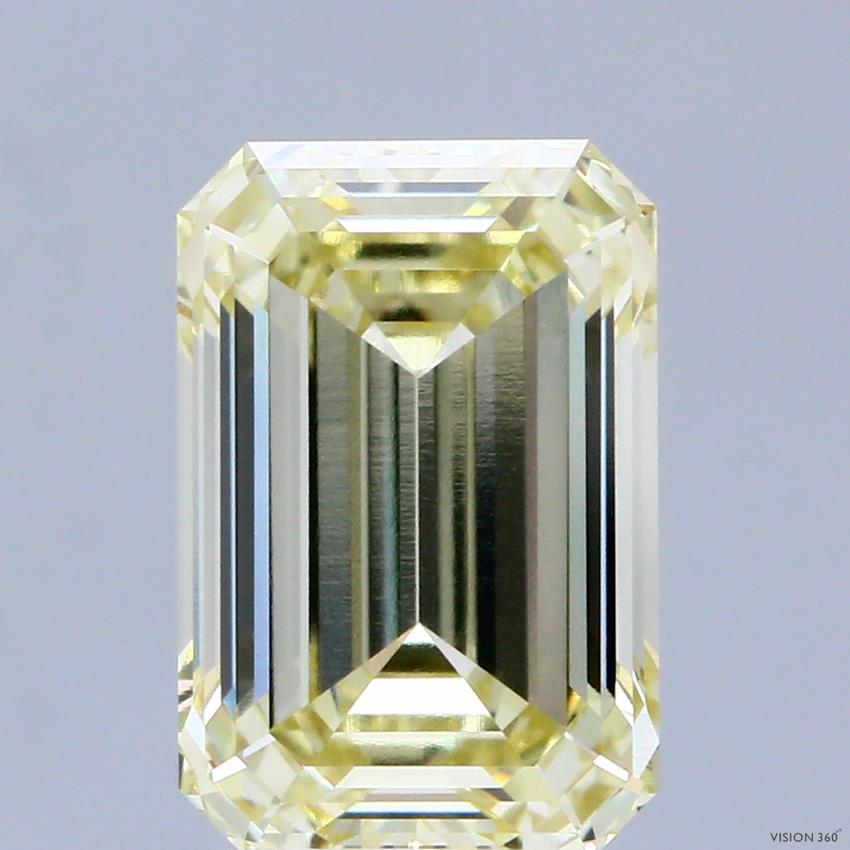 3.06 Ct. Fancy Yellow Emerald Lab Grown Diamond