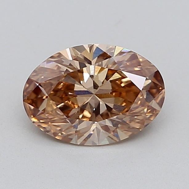 1.06 Ct. Fancy  Brown Oval Lab Grown Diamond