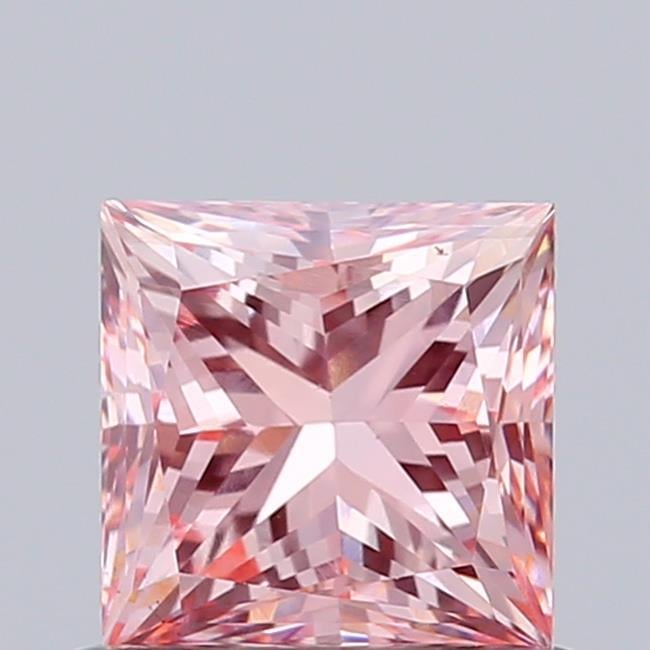 0.78 Ct. Fancy Intense Pink Princess Lab Grown Diamond