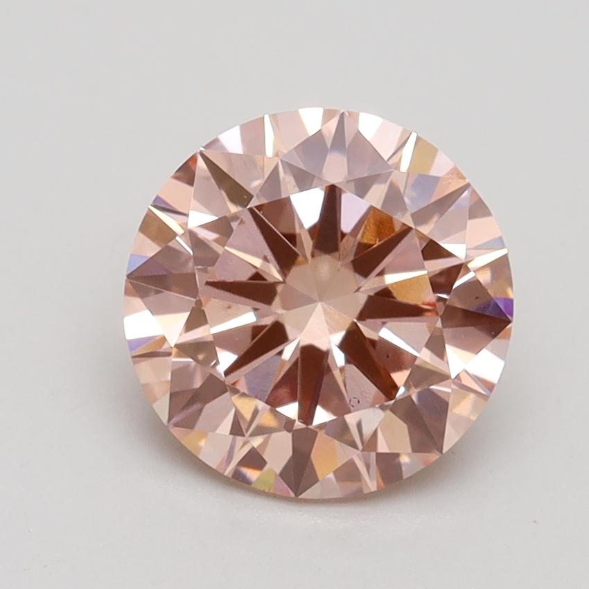 1.71 Ct. Fancy Intense Pink Round Lab Grown Diamond