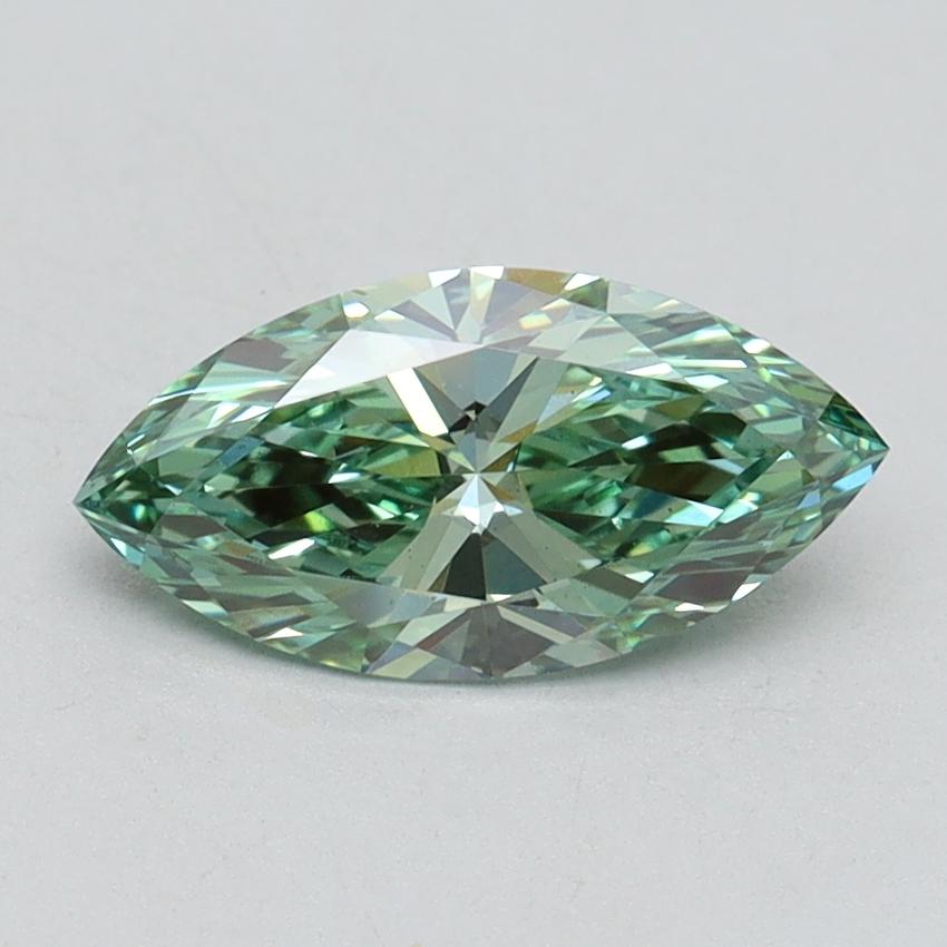 1.03 Ct. Fancy Vivid Green Marquise Lab Grown Diamond
