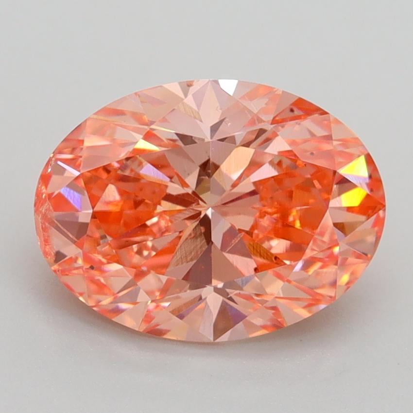 2.53 Ct. Fancy Vivid Pink Oval Lab Grown Diamond