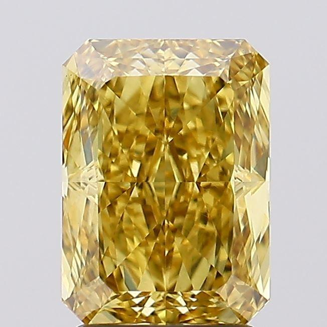 2.60 Ct. Fancy Vivid Yellow Radiant Lab Grown Diamond