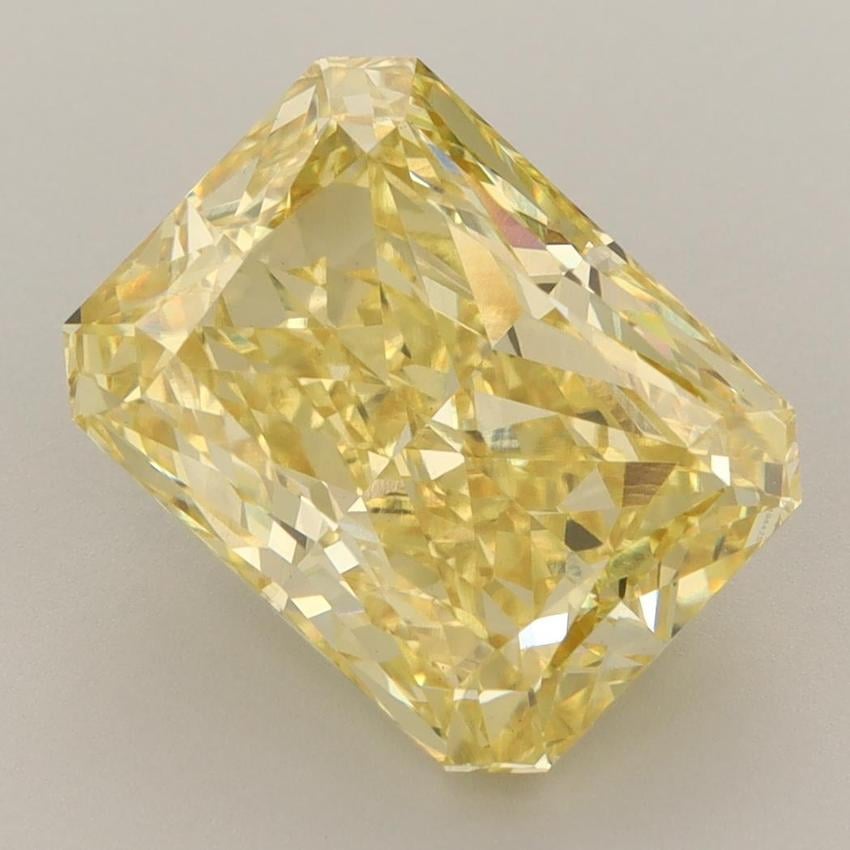 5.50 Ct. Fancy Vivid Yellow Radiant Lab Grown Diamond