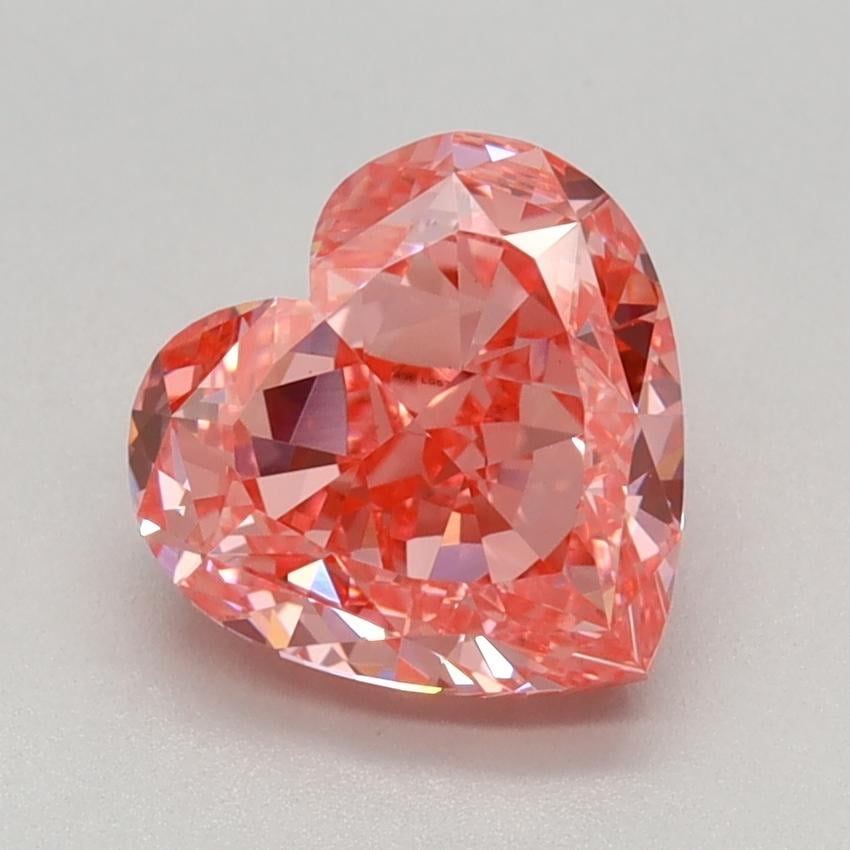 1.60 Ct. Fancy Vivid Pink Heart Lab Grown Diamond