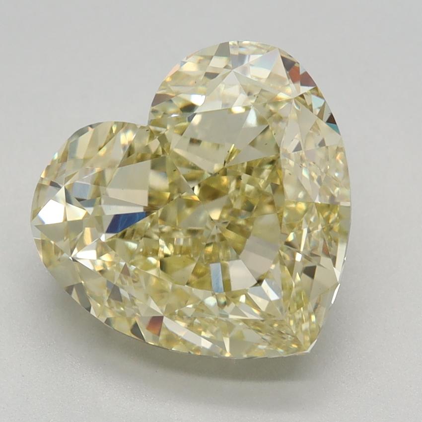 4.14 Ct. Fancy Intense Yellow Heart Lab Grown Diamond