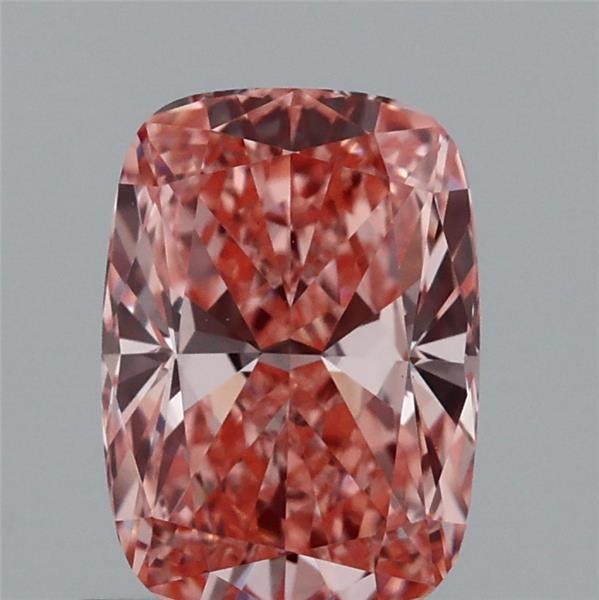 1.05 Ct. Fancy Vivid Pink Cushion Lab Grown Diamond