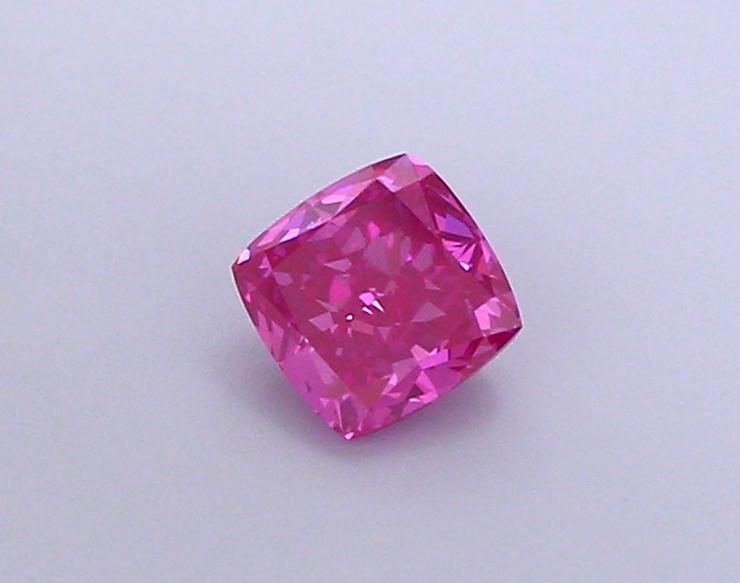 1.02 Ct. Fancy Vivid Pink Cushion Lab Grown Diamond