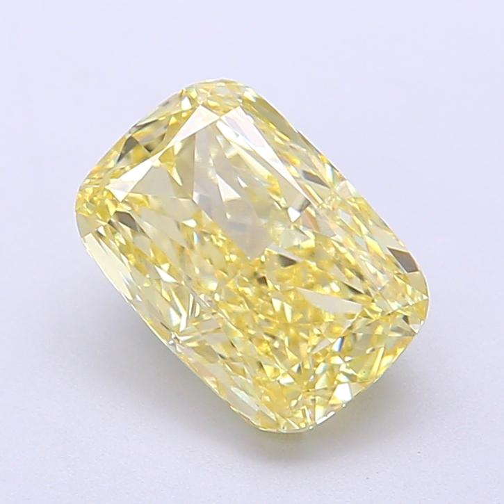2.04 Ct. Fancy Fancy Yellow Cushion Lab Grown Diamond