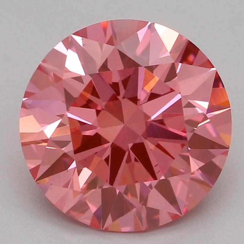 2.04 Ct. Fancy Vivid Pink Round Lab Grown Diamond