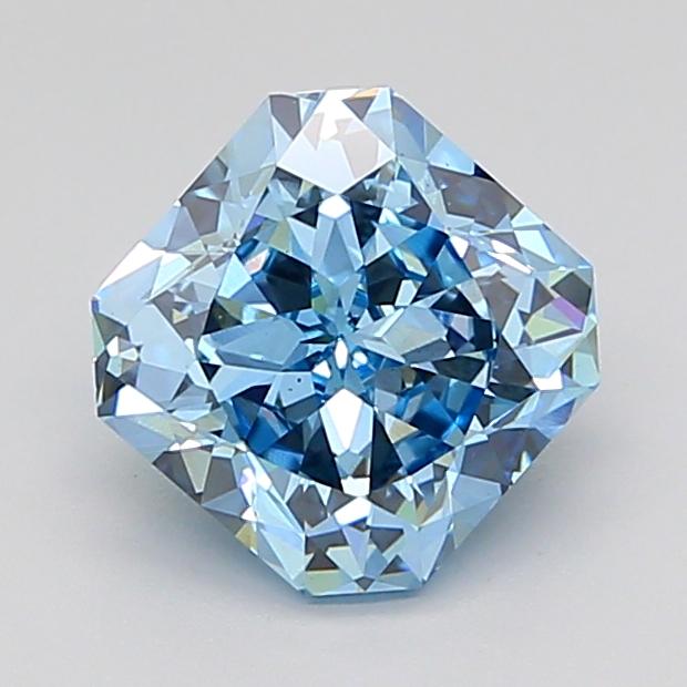 3.21 Ct. Fancy Vivid Blue Radiant Lab Grown Diamond