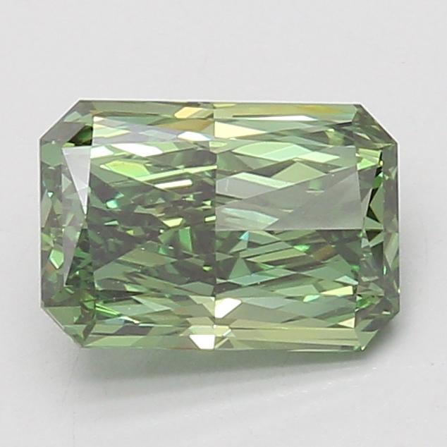 2.05 Ct. Fancy Vivid Green Radiant Lab Grown Diamond