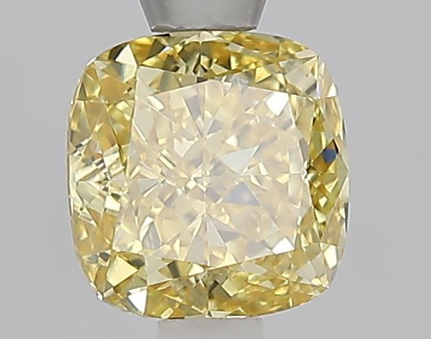 1.08 Ct. Fancy Intense  Yellow Cushion Lab Grown Diamond