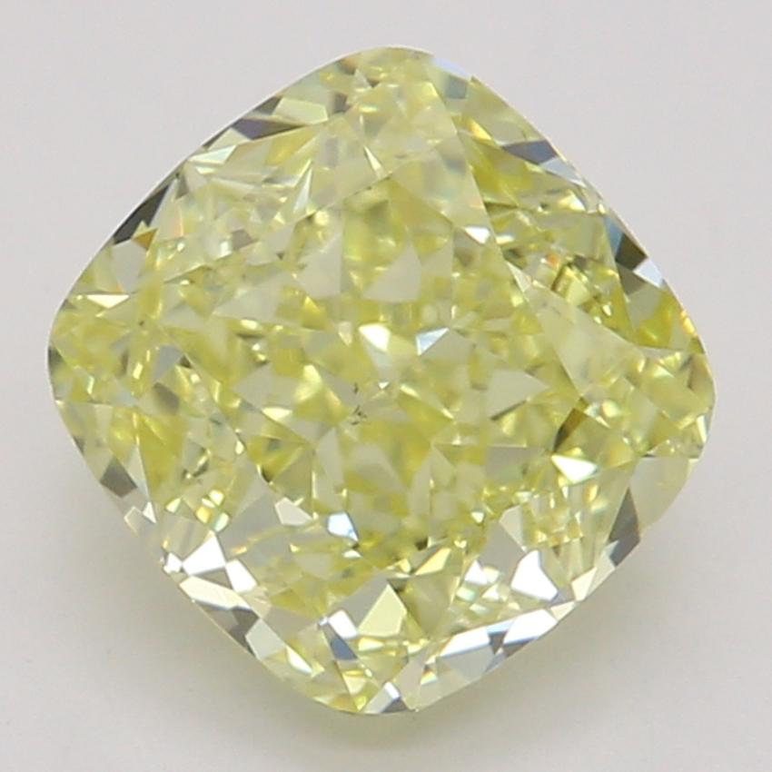 1.03 Ct. Fancy Intense Yellow Cushion Diamond