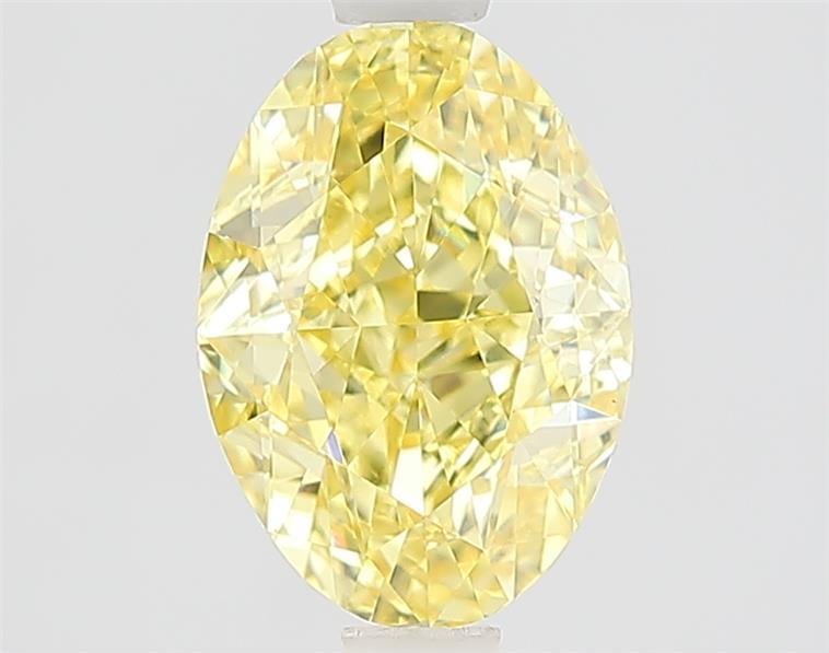 2.08 Ct. Fancy Intense  Yellow Oval Lab Grown Diamond