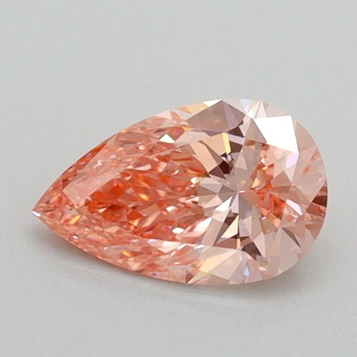 0.66 Ct. Fancy Intense Pink Pear Lab Grown Diamond