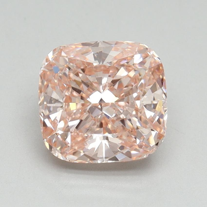 2.01 Ct. Fancy Vivid Pink Cushion Lab Grown Diamond