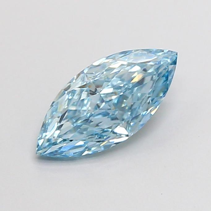 1.02 Ct. Fancy Vivid Blue Marquise Lab Grown Diamond