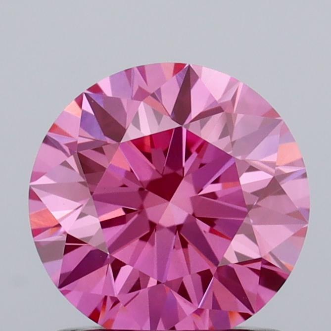 1.07 Ct. Fancy Vivid  Pink Round Lab Grown Diamond
