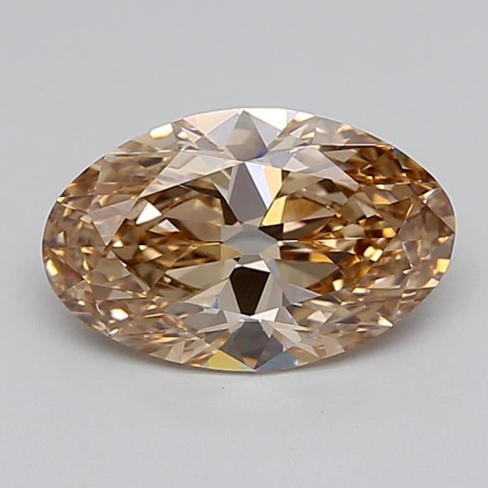 2.08 Ct. Light  Brown Oval Lab Grown Diamond