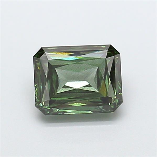 2.01 Ct. Fancy Vivid Green Radiant Lab Grown Diamond