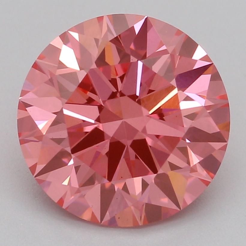 2.03 Ct. Fancy Vivid Pink Round Lab Grown Diamond