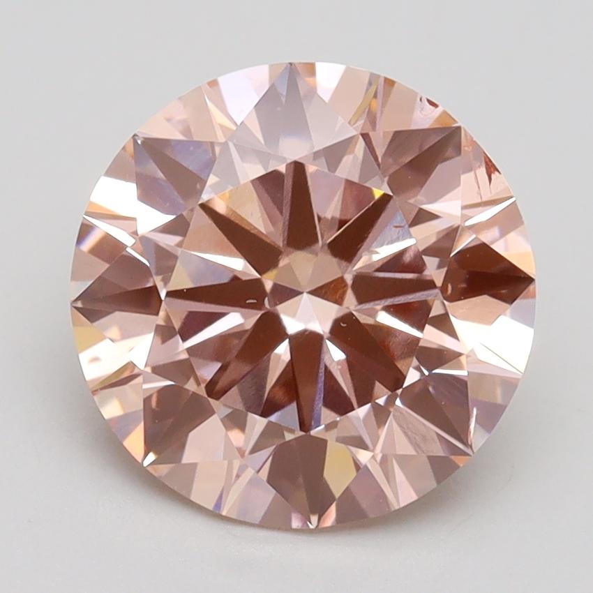 2.81 Ct. Fancy Intense Pink Round Lab Grown Diamond