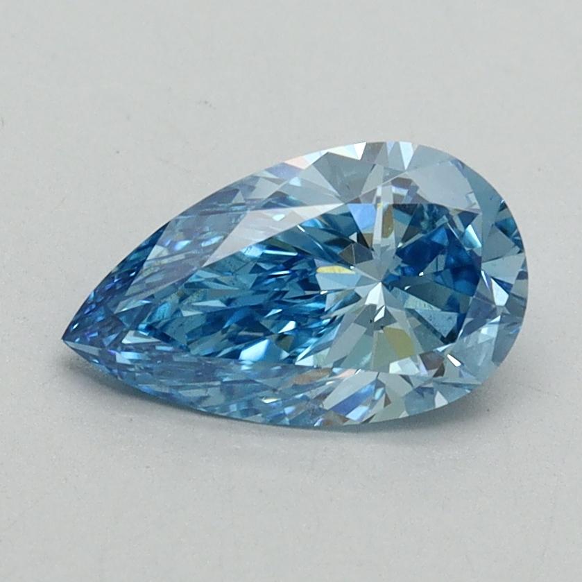 0.95 Ct. Fancy Vivid Blue Pear Lab Grown Diamond