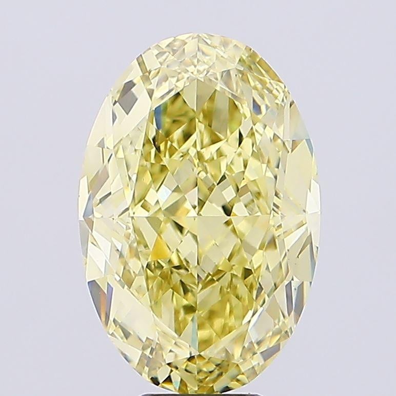 9.01 Ct. Fancy Intense Yellow Oval Lab Grown Diamond