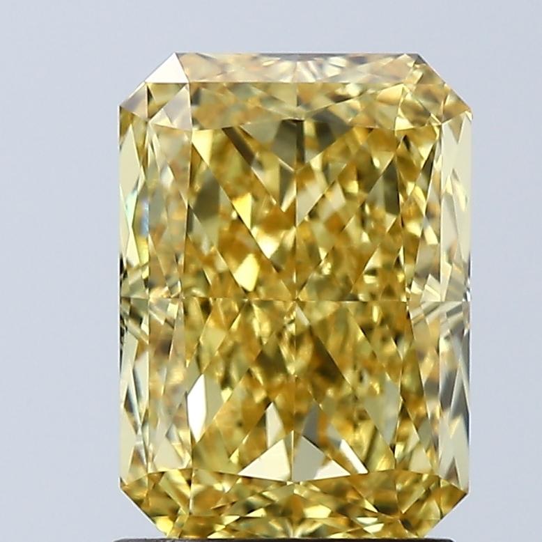 2.07 Ct. Fancy Vivid Yellow Radiant Lab Grown Diamond