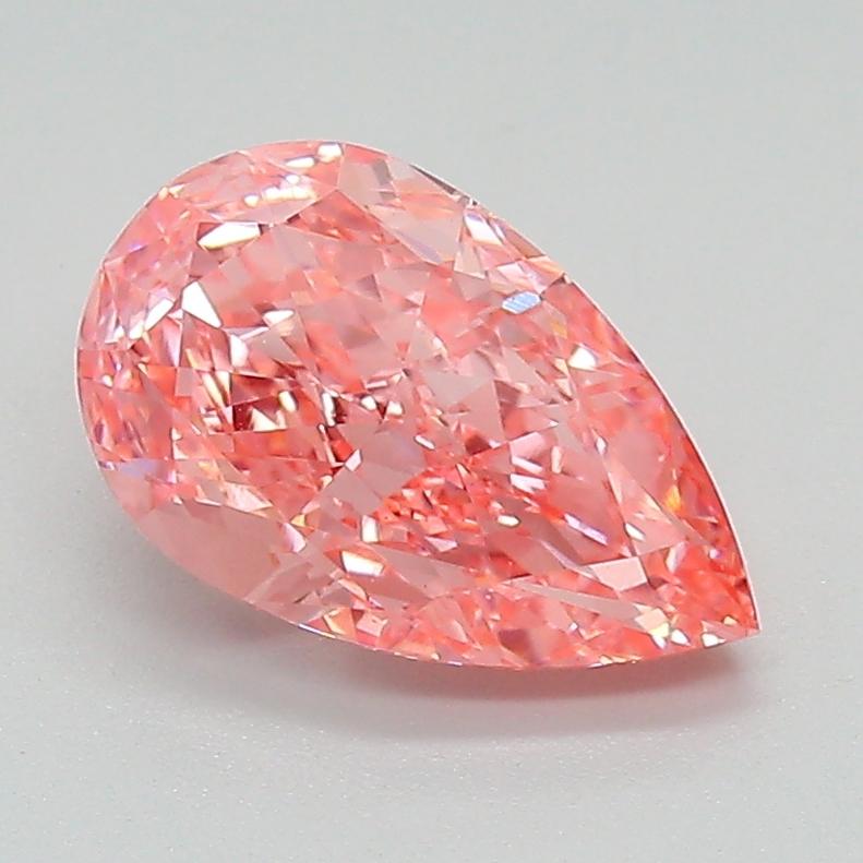 1.68 Ct. Fancy Vivid Pink Pear Lab Grown Diamond