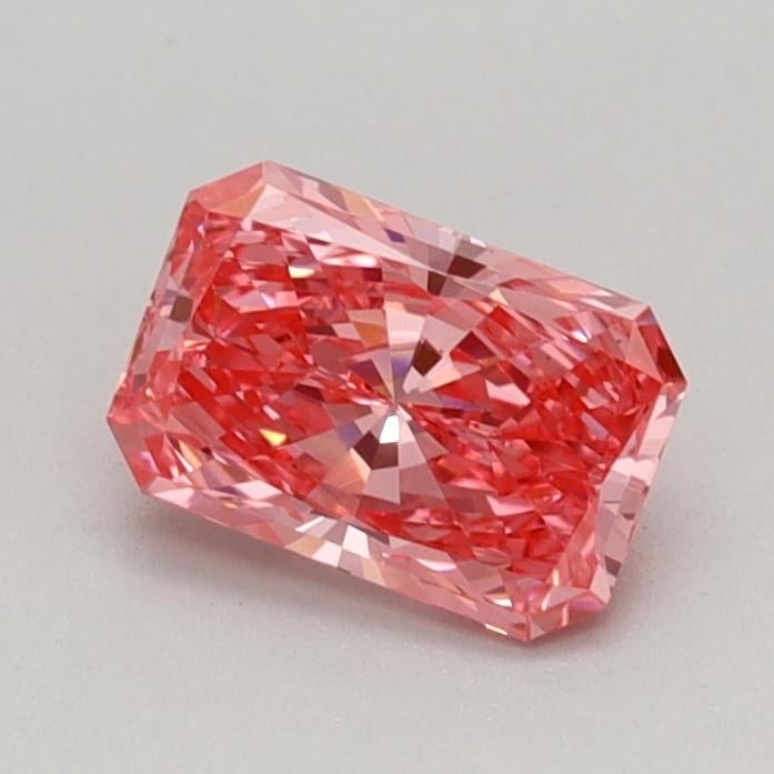 0.49 Ct. Fancy Vivid Pink Radiant Lab Grown Diamond