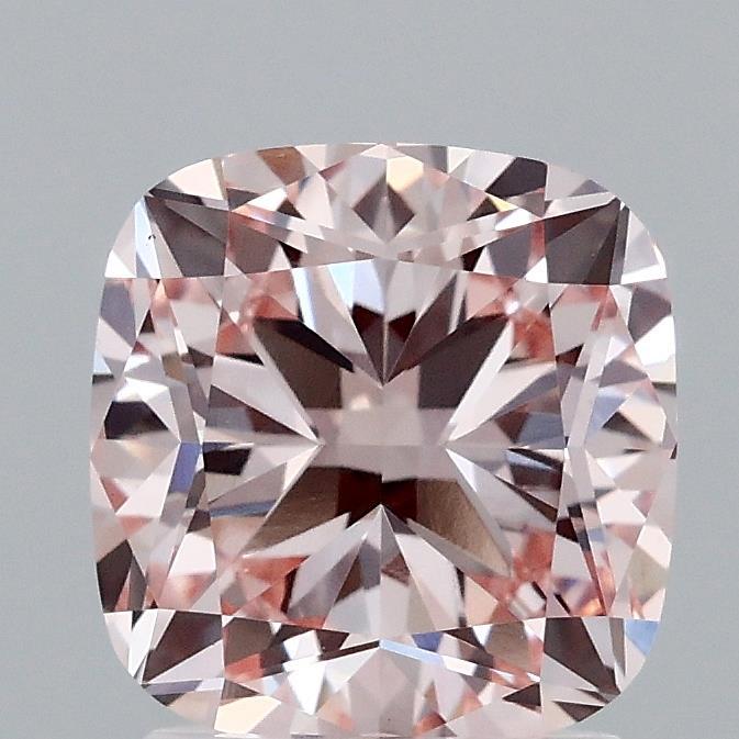 2.08 Ct. Fancy Intense Pink Cushion Lab Grown Diamond