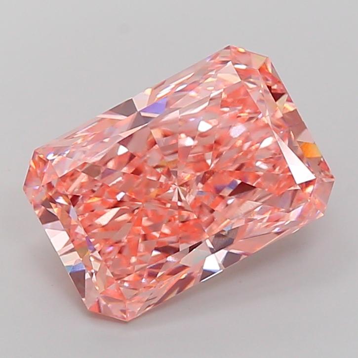 10.02 Ct. Fancy Vivid Pink Radiant Lab Grown Diamond