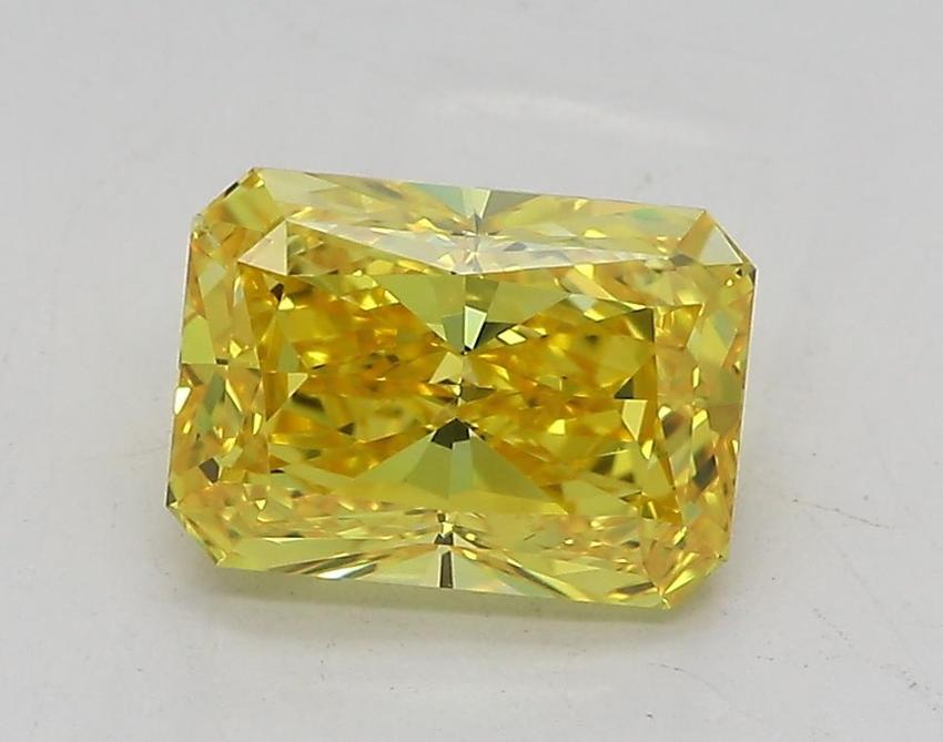 1.78 Ct. Fancy Vivid Yellow Radiant Lab Grown Diamond