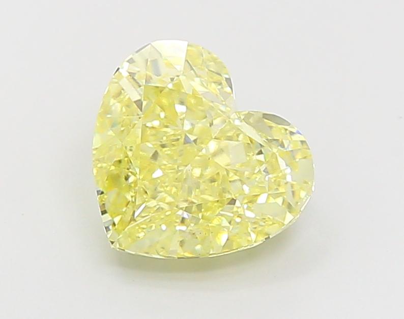 3.49 Ct. Fancy Vivid Yellow Heart Lab Grown Diamond