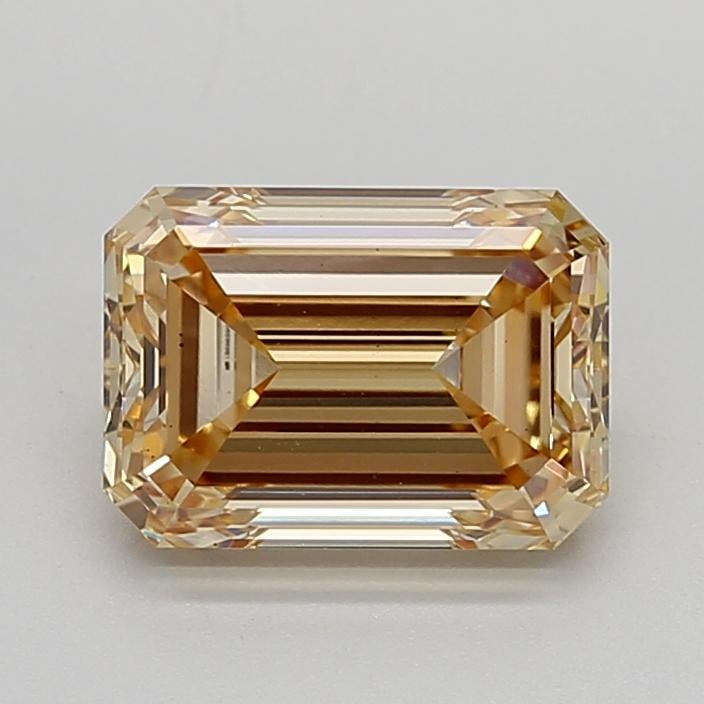 3.01 Ct. Fancy Brownish Yellow Emerald Lab Grown Diamond