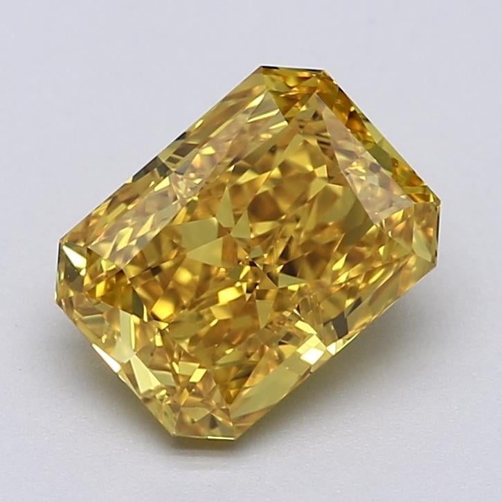 1.85 Ct. Fancy Vivid  Yellow Radiant Lab Grown Diamond