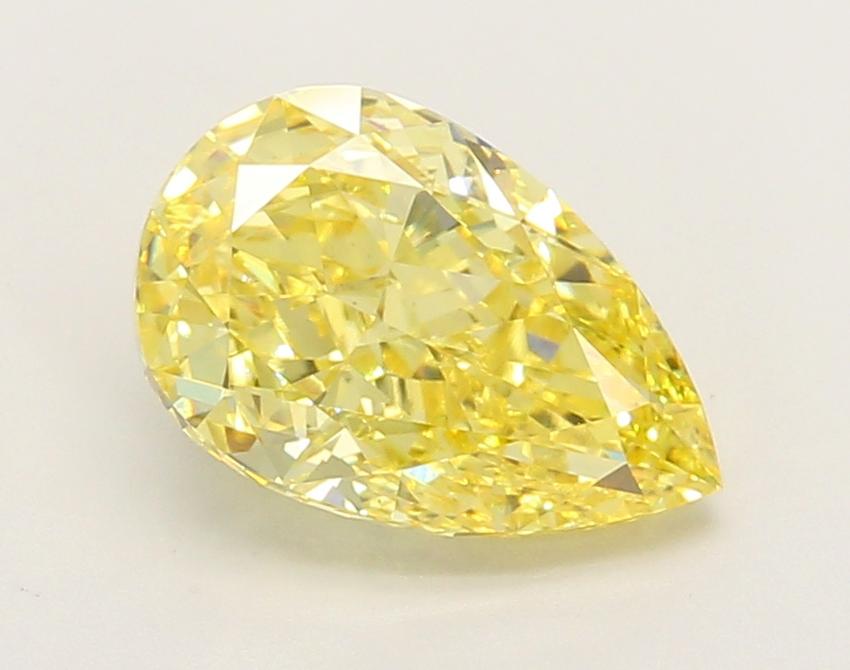 2.25 Ct. Fancy Vivid Yellow Pear Lab Grown Diamond
